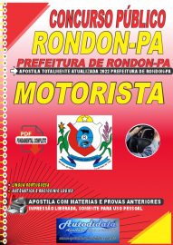 Apostila Digital Concurso Prefeitura de Rondon - PA 2022 Motorista