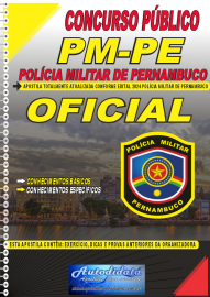 Apostila Impressa Concurso Polcia Militar - PE 2024 Oficial