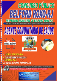 Apostila digital concurso da Prefeitura Municipal de Belford Roxo (RJ)  Agente Comunitrio de Sade