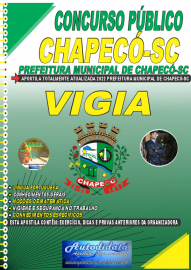 Apostila Impressa Concurso Prefeitura de Chapec - SC 2022 Vigia