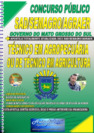 Apostila Impressa Concurso SAD, SEMAGRO e AGRAER - MS 2022 Técnico em Agropecuária ou de Técnico em Agricultura