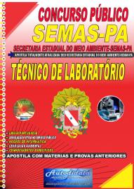 Apostila Impressa Concurso SEMAS-PA 2023 Tcnico de Laboratrio
