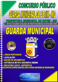 Apostilas Impressa Guarda Municipal de Betim - MG 2022 Guarda Municipal
