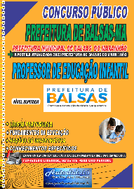 Apostila impressa concurso da Prefeitura de Balsas-MA 2023 - Professor de Educao Infantil