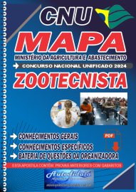 Apostila Impressa Concurso Pblico do MAPA - 2020 Fiscal Federal Agropecurio - Zootecnista