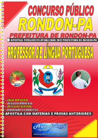 Apostila Impressa Concurso Prefeitura de Rondon - PA 2022 Professor de Lngua Portuguesa