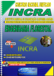 Apostila Digital Concurso Nacional Unificado INCRA 2024 Engenharia Florestal