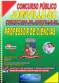 Apostila Digital Concurso Prefeitura de Joinville - SC 2022 Professor de Ciências