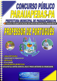 Apostila Impressa Concurso Prefeitura de Parauapebas - PA 2022 Professor de Português