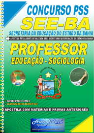 Apostila Impressa Concurso SEE-BA 2023 Professor de Sociologia