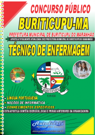 Apostila Impressa Concurso Prefeitura de Buriticupu - MA 2022 Técnico de Enfermagem