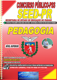 Apostila impressa Concurso SEED - PR 2023 Pedagogia
