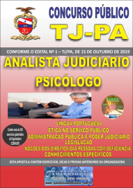 Apostila Impressa Concurso TJ-PA 2019 - PSICLOGO