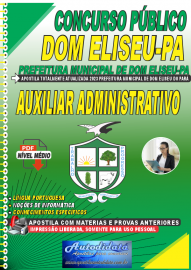 Apostila Digital Concurso Prefeitura de Eliseu-PA 2023 Auxiliar Administrativo