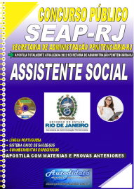 Apostila Impressa Concurso SEAP-RJ 2022 Assistente Social