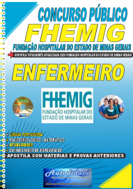 Apostila Impressa Concurso FHEMIG 2023 Enfermeiro