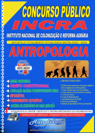 Apostila digital concurso nacional unificado INCRA 2024 - ANTROPOLOGIA