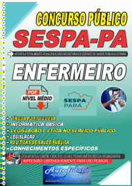 Apostila digital concurso da SESPA 2023 Secretaria de Sade do Estado do Par - Enfermeiro