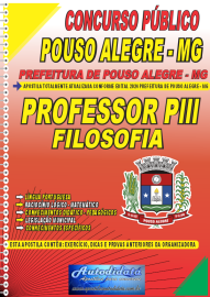 Apostila Impressa Concurso Pouso Alegre - MG 2024 Professor Plll de Filosofia