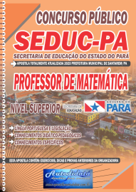 Apostila Impressa Concurso SEDUC - PA 2024 Professor de Matemtica