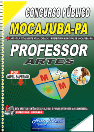 Apostila Dgital Concurso Pblico Prefeitura de Mocajuba - PA 2021 Professor de Artes