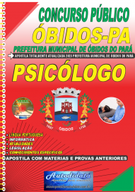 Apostila Impressa Concurso Prefeitura de bidos - PA 2023 Psiclogo