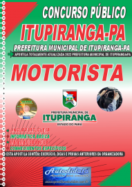Apostila Impressa Prefeitura de Itupiranga - PA 2022 Motorista