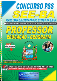 Apostila Digital Concurso SEE-BA 2023 Professor de Geografia