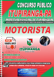 Apostila Digital Prefeitura de Itupiranga - PA 2022 Motorista