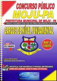 Apostila Digital Concurso Prefeitura de Moju - PA 2022 Cargos de Nível Fundamental