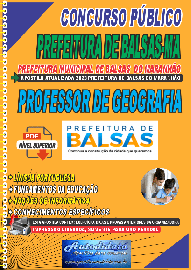 Apostila Digital Concurso Pblico Prefeitura de Balsas - MA 2020 Professor de Geografia