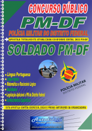 Apostila impressa Polcia Militar do Distrito Federal 2023 PM-DF - Soldado