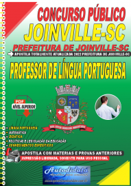 Apostila Digital Concurso Prefeitura de Joinville - SC 2022 Professor de Portuguesa