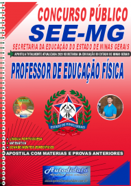 Apostila Impressa Concurso SEE-MG 2023 Professor de Educação Física