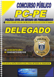 Apostila Impressa Concurso Polcia Civil - PE 2024 Delegado