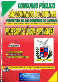 Apostila Digital Concurso Prefeitura de So Domingos do Capim - PA 2024 Professor de Lngua Portuguesa