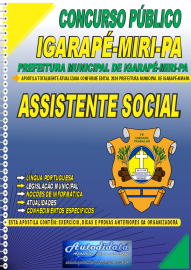 Apostila Impressa Concurso Igarapé-Miri - PA 2024 Assistente Social