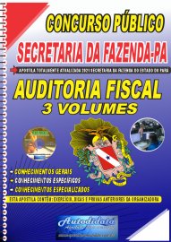 Apostila Impressa Concurso Público  SEFA Pará - 2021 Auditor Fiscal
