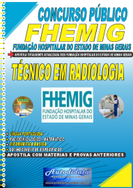 Apostila Impressa Concurso FHEMIG 2023 Tcnico em Radiologia