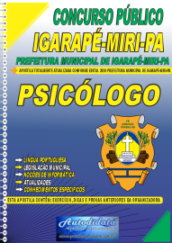 Apostila Impressa Concurso Igarap-Miri - PA 2024 Psiclogo