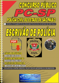 Apostila digital concurso da Polcia Civil do Estado de So Paulo 2023 - Escrivo de Polcia