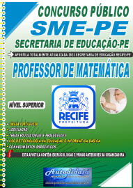 Apostilas Impressa Concurso SME -PE 2023 Professor de Matemtica