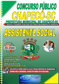 Apostila Digital Concurso Prefeitura de Chapec - SC 2022 Assistente Social