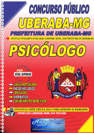 Apostila Digital Concurso Prefeitura de Uberaba - MG 2024 Psicólogo