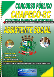 Apostila Impressa Concurso Prefeitura de Chapecó - SC 2022 Assistente Social