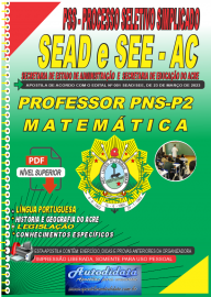 Apostila PSS digital SEAD/SEE-AC 2023 - Professor PNS - P2 - Professor de Matemtica