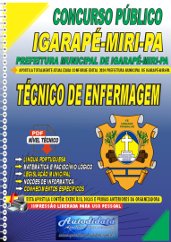 Apostila Digital Concurso Igarap-Miri - PA 2024 Tcnico de Enfermagem