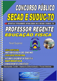 Apostila impressa concurso da SEDUC-TO 2023 - Professor Regente Educao Fsica
