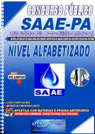 Apostila Digital Concurso SAAE Municpio de Rondon - PA 2023 Nvel Alfabetizado