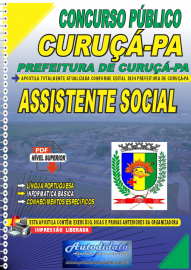 Apostila Digital Concurso Prefeitura de Curu - PA 2024 Assistente Social